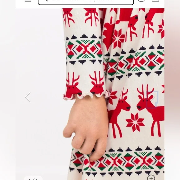 Hanna Andersson Red and Cream Kids Dress - Picture 7 of 9